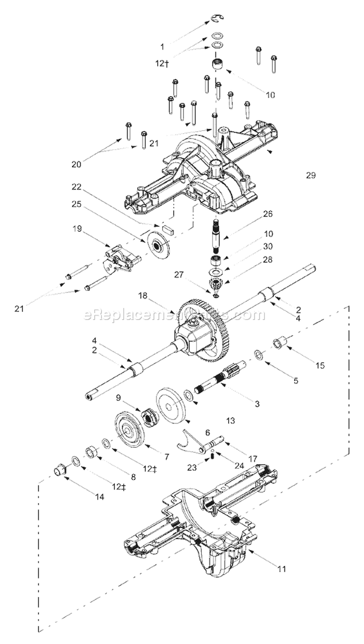 Page H Diagram and Parts List for 13BT604H401 2003 Yard Man Lawn Tractor